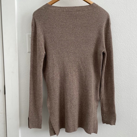 TOPSHOP Split Hem Ribbed Tunic - Picture 2 of 8